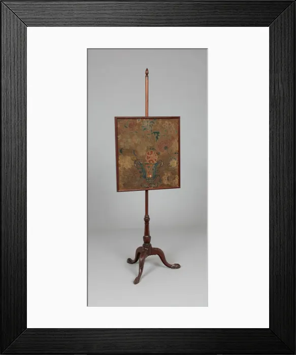 Framed Print : Fire Screen, 1760 / 85. Creator: Unknown Framed Print : Fire Screen, 1760 / 85. Creator: Unknown