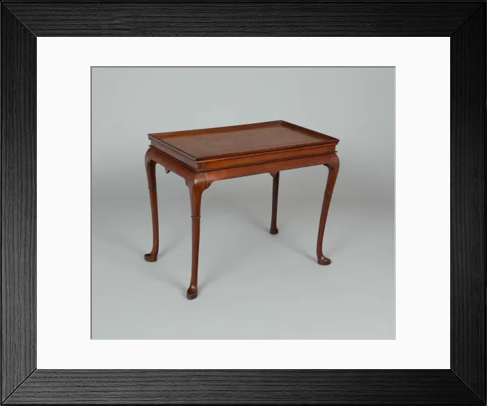 Framed Print : Tea Table, 1740 / 60. Creator: Unknown Framed Print : Tea Table, 1740 / 60. Creator: Unknown