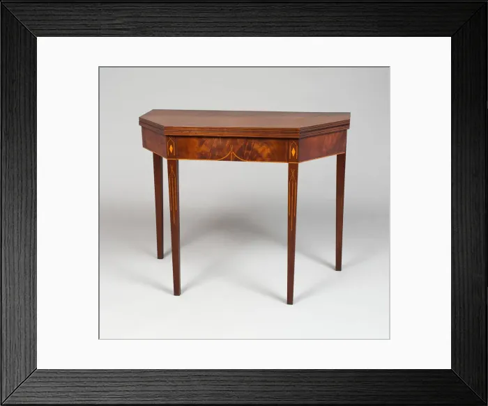 Framed Print : Card Table, c. 1790. Creator: Unknown Framed Print : Card Table, c. 1790. Creator: Unknown