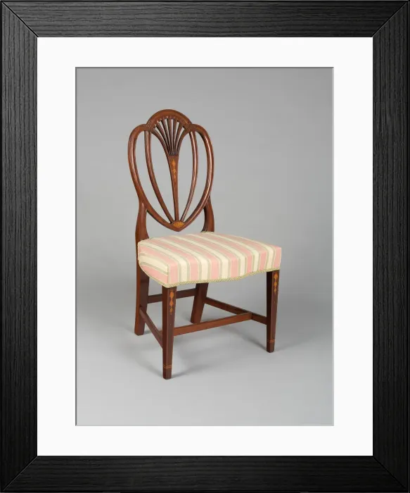 Framed Print : Side Chair, 1790 / 1800. Creator: Unknown Framed Print : Side Chair, 1790 / 1800. Creator: Unknown