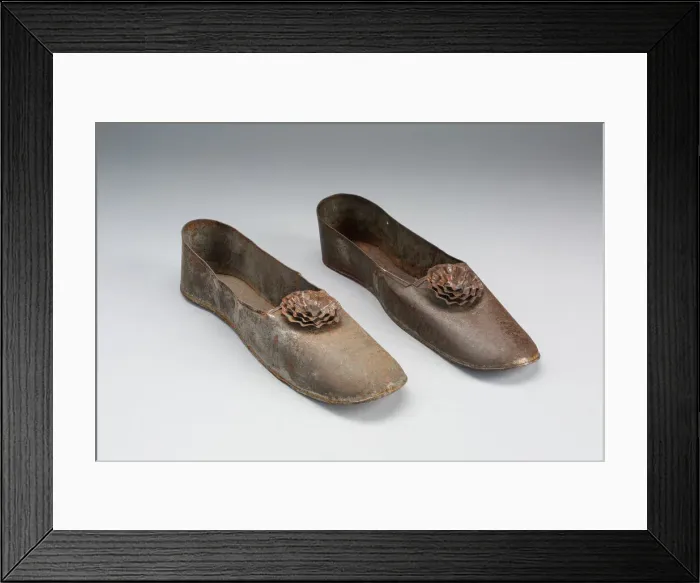 Framed Print : Womens Shoes (Anniversary Tin), 1850 / 1900. Creator: Unknown Framed Print : Womens Shoes (Anniversary Tin), 1850 / 1900. Creator: Unknown
