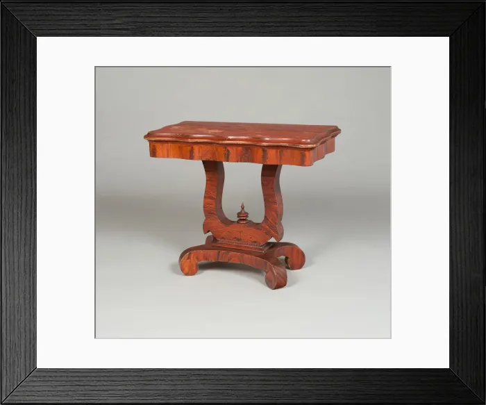 Framed Print : Card Table, 1835 / 50. Creator: Unknown Framed Print : Card Table, 1835 / 50. Creator: Unknown