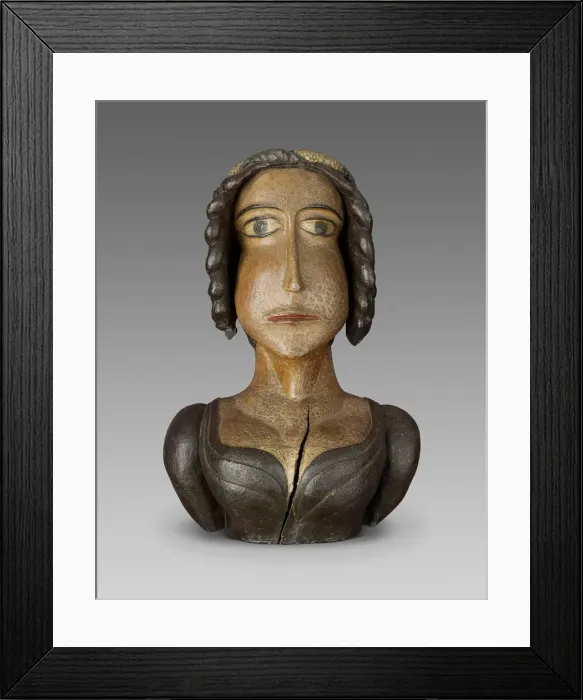 Framed Print : Female Bust, 1800 / 30. Creator: Unknown Framed Print : Female Bust, 1800 / 30. Creator: Unknown