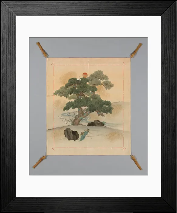 Framed Print : Fukusa (Gift Cover), Japan, early Meiji period (1868-1912), 1868 / 83. Creator: Unknown Framed Print : Fukusa (Gift Cover), Japan, early Meiji period (1868-1912), 1868 / 83. Creator: Unknown