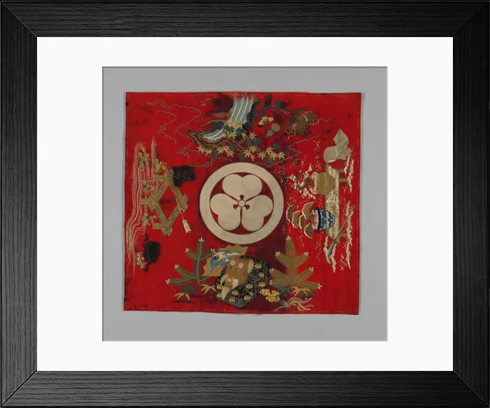 Framed Print : Fukusa (Gift Cover), Japan, Edo period (1615-1868), late 18th century. Creator: Unknown Framed Print : Fukusa (Gift Cover), Japan, Edo period (1615-1868), late 18th century. Creator: Unknown