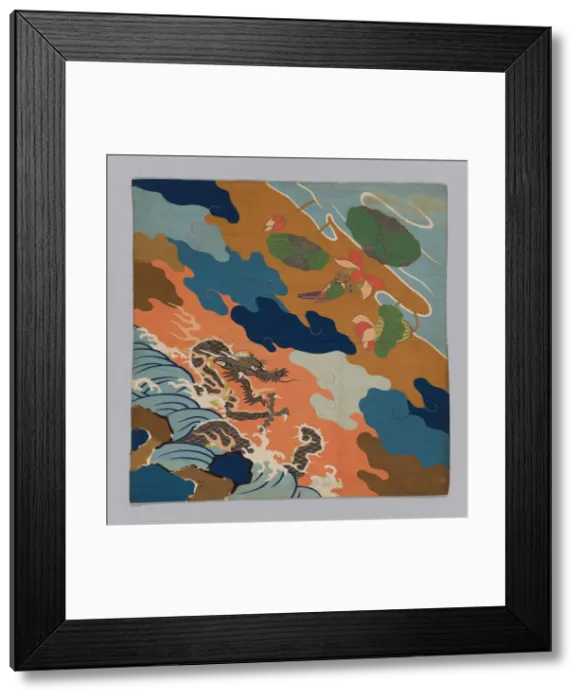 Framed Print : Uchishiki (Altar Cloth), Japan, Edo period (1615-1868), 1700 / 50. Creator: Unknown Framed Print : Uchishiki (Altar Cloth), Japan, Edo period (1615-1868), 1700 / 50. Creator: Unknown