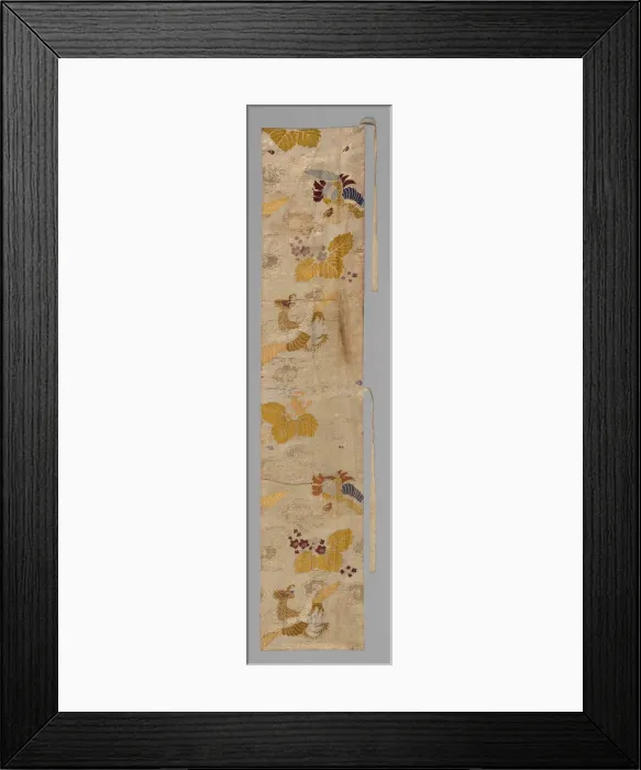 Framed Print : Ohi (Stole), Japan, late Edo period (1789-1868), 1800 / 50. Creator: Unknown Framed Print : Ohi (Stole), Japan, late Edo period (1789-1868), 1800 / 50. Creator: Unknown