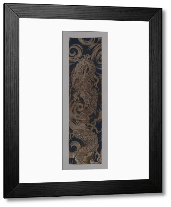 Framed Print : Tobari (Temple Banner Fragment), Japan, late Edo period (1789-1868), 1800 / 50 Framed Print : Tobari (Temple Banner Fragment), Japan, late Edo period (1789-1868), 1800 / 50