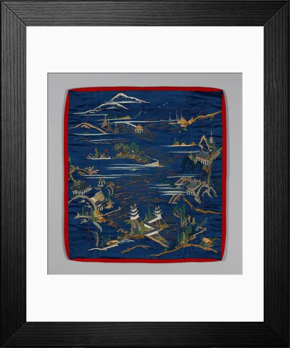 Framed Print : Fukusa (Gift Cover), Japan, late Edo period (1789-1868), early 19th century Framed Print : Fukusa (Gift Cover), Japan, late Edo period (1789-1868), early 19th century