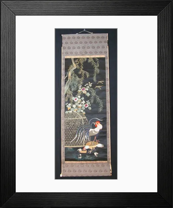 Framed Print : Scroll, Japan, Meiji period (1868-1912), c. 1880. Creator: Unknown Framed Print : Scroll, Japan, Meiji period (1868-1912), c. 1880. Creator: Unknown