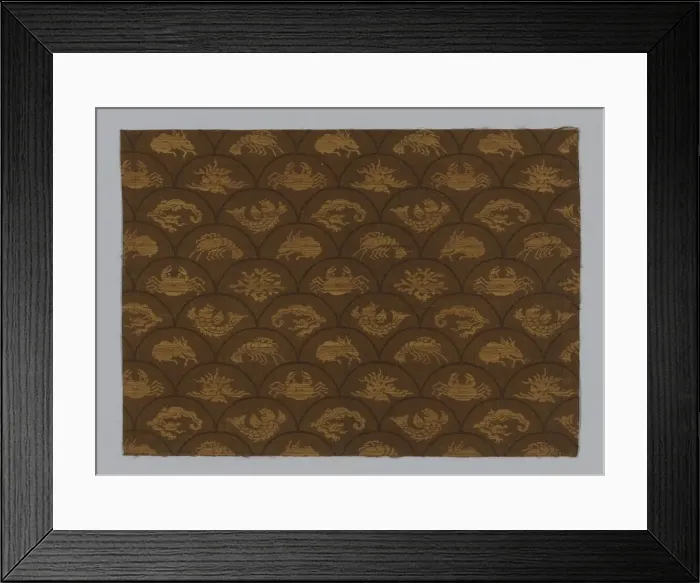 Framed Print : Fragment, Japan, Edo period (1615-1868), 1675 / 1725. Creator: Unknown Framed Print : Fragment, Japan, Edo period (1615-1868), 1675 / 1725. Creator: Unknown