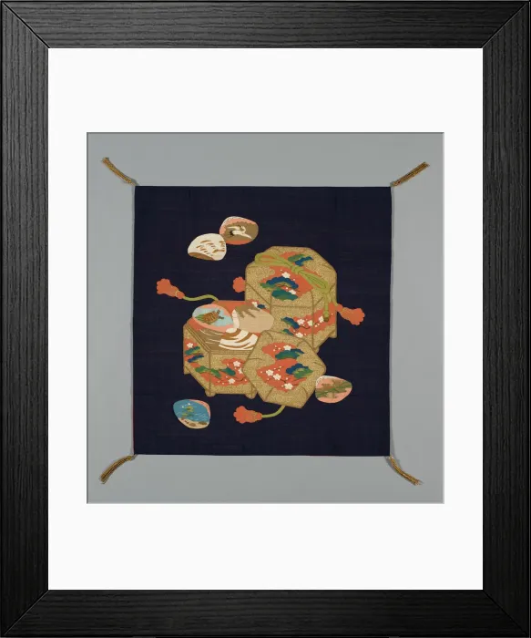 Framed Print : Fukusa (Gift Cover), Japan, late Edo period (1789-1868)  /  Meiji period (1868-1912)
