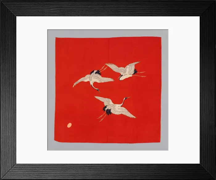 Framed Print : Furoshiki (Wrapping Cloth), Japan, Meiji period (1868-1912), late 19th century. Creator: Unknown Framed Print : Furoshiki (Wrapping Cloth), Japan, Meiji period (1868-1912), late 19th century. Creator: Unknown