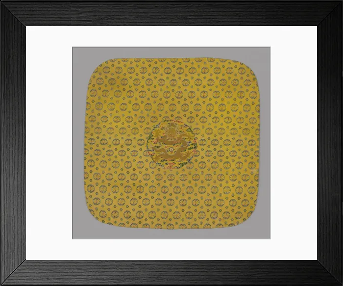 Framed Print : Cushion Cover, China, Qing dynasty (1644-1911), 1700 / 50. Creator: Unknown Framed Print : Cushion Cover, China, Qing dynasty (1644-1911), 1700 / 50. Creator: Unknown