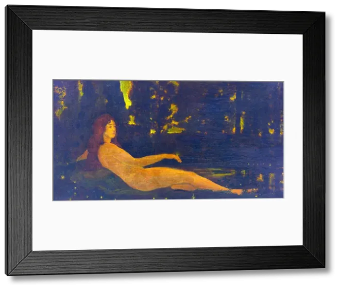 Framed Print : Semele or Fireflies, 1907. Creator: Arthur Davies Framed Print : Semele or Fireflies, 1907. Creator: Arthur Davies