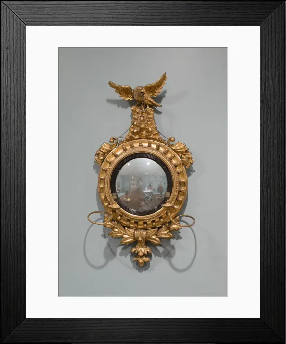 Framed Print : Pair of Convex Mirrors, 1810 / 30. Creator: Unknown Framed Print : Pair of Convex Mirrors, 1810 / 30. Creator: Unknown