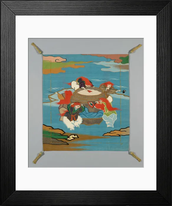 Framed Print : Fukusa (Gift Cover), Japan, late Edo period (1789-1868)  /  Meiji period (1868-1912)