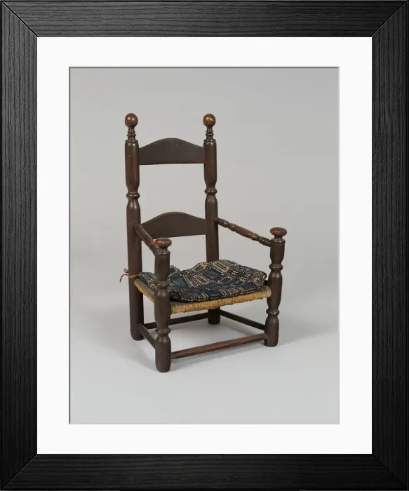Framed Print : Childs Armchair, 1690-1710. Creator: Unknown Framed Print : Childs Armchair, 1690-1710. Creator: Unknown