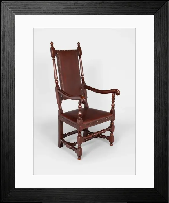 Framed Print : Armchair, 1690 / 1725. Creator: Unknown Framed Print : Armchair, 1690 / 1725. Creator: Unknown