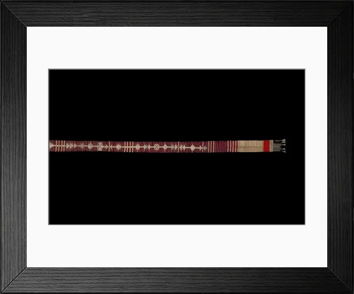 Framed Print : Ceremonial Waist Sash (ikak pinggang), Sumatra, 19th century. Creator: Unknown Framed Print : Ceremonial Waist Sash (ikak pinggang), Sumatra, 19th century. Creator: Unknown
