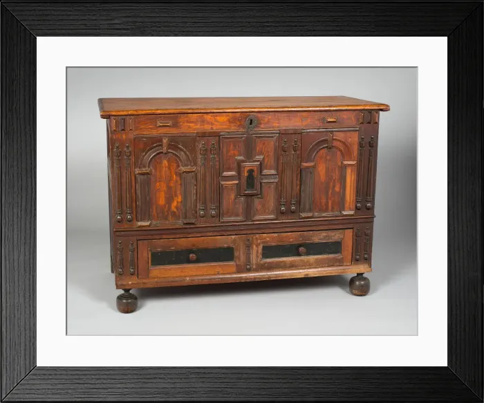 Framed Print : Blanket chest, 1650  /  1700. Creator: Unknown