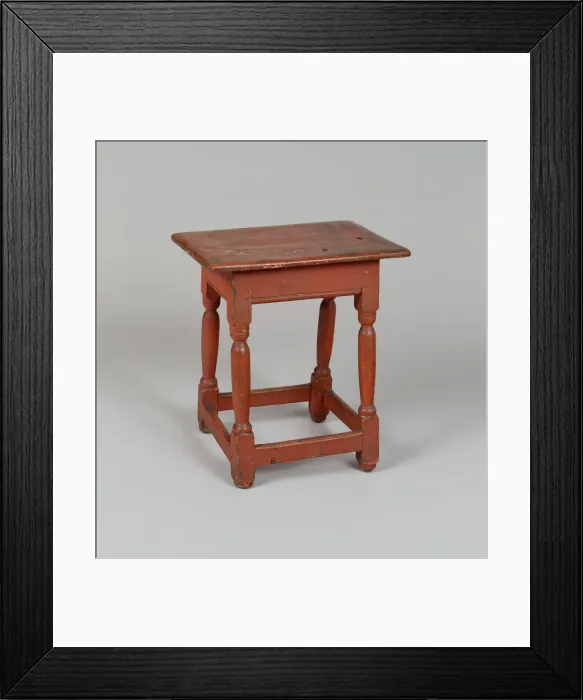 Framed Print : Stool, 1690  /  1720. Creator: Unknown