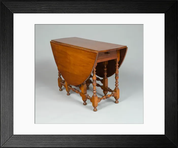 Framed Print : Table, 1690 / 1730. Creator: Unknown Framed Print : Table, 1690 / 1730. Creator: Unknown