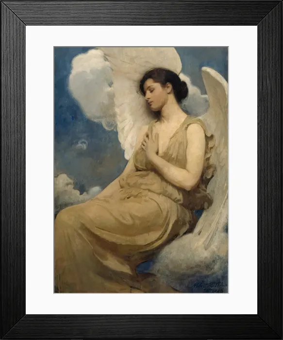 Framed Print : Winged Figure, 1889. Creator: Abbott Handerson Thayer Framed Print : Winged Figure, 1889. Creator: Abbott Handerson Thayer