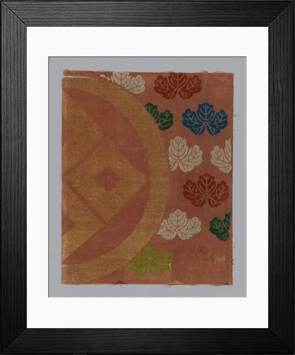 Framed Print : Fragment (from Noh Costume), Japan, Edo period (1615- 1868), 1675 / 1725. Creator: Unknown Framed Print : Fragment (from Noh Costume), Japan, Edo period (1615- 1868), 1675 / 1725. Creator: Unknown