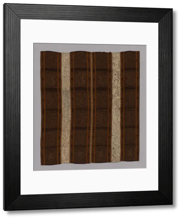 Framed Print : Womans Ceremonial Cloth (Tapis), Indonesia, 19th century. Creator: Unknown Framed Print : Womans Ceremonial Cloth (Tapis), Indonesia, 19th century. Creator: Unknown