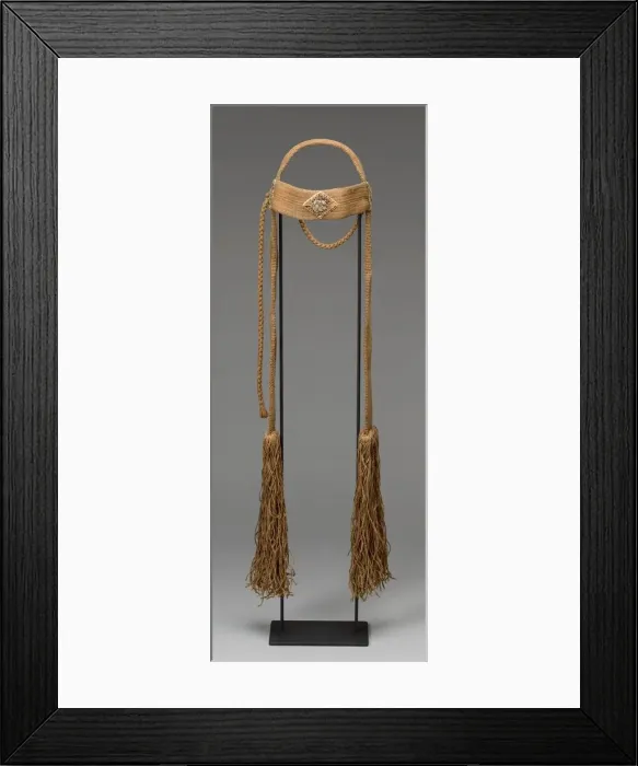 Framed Print : Ceremonial Headdress, Hokkaido, Edo period (1615-1868), first half of the 19th century or earlier. Creator: Unknown Framed Print : Ceremonial Headdress, Hokkaido, Edo period (1615-1868), first half of the 19th century or earlier. Creator: Unknown