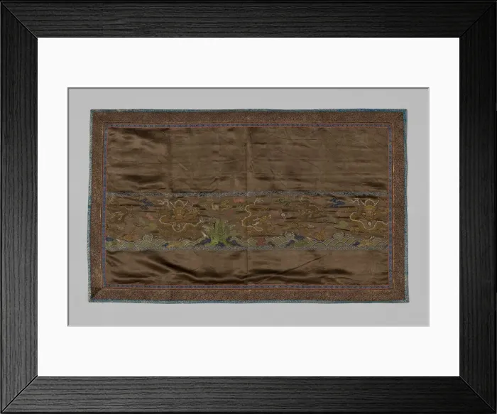 Framed Print : Fragment (Dress Fabric), China, Qing dynasty (1644-1911), 1800 / 25. Creator: Unknown Framed Print : Fragment (Dress Fabric), China, Qing dynasty (1644-1911), 1800 / 25. Creator: Unknown