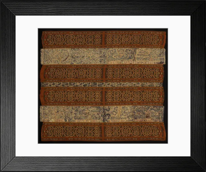 Framed Print : Womans Ceremonial Skirt (tapis), Indonesia, 18th century (?). Creator: Unknown Framed Print : Womans Ceremonial Skirt (tapis), Indonesia, 18th century (?). Creator: Unknown