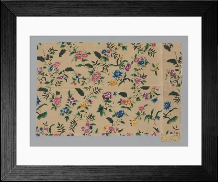 Framed Print : Panel (Dress Fabric), China, 18th century, Qing dynasty (1644-1911). Creator: Unknown Framed Print : Panel (Dress Fabric), China, 18th century, Qing dynasty (1644-1911). Creator: Unknown