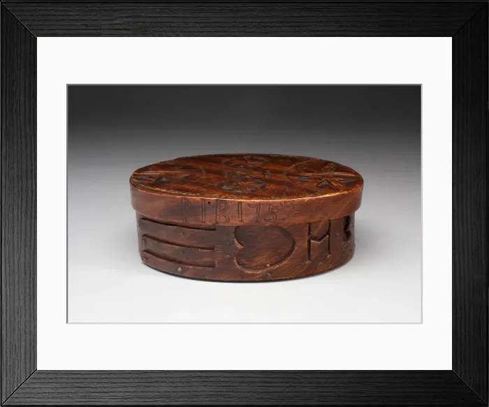 Framed Print : Box with Lid, c. 1759. Creator: Unknown Framed Print : Box with Lid, c. 1759. Creator: Unknown