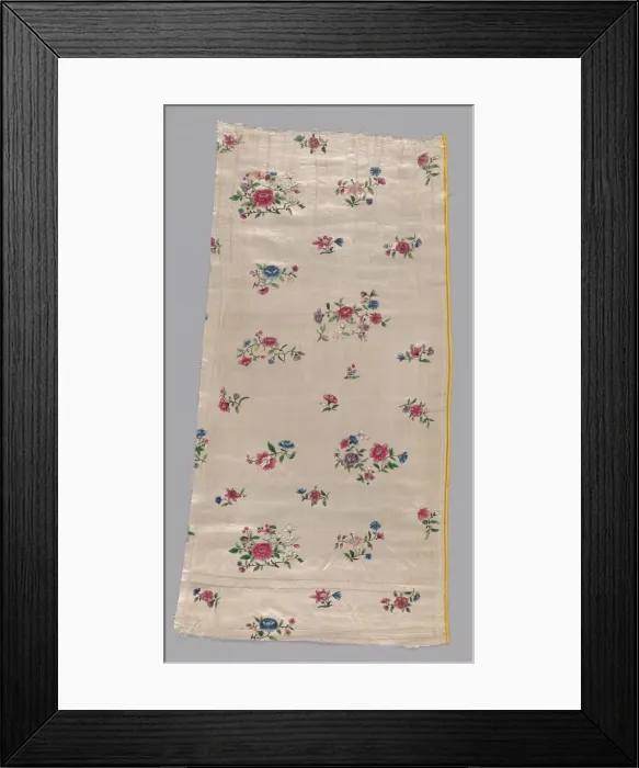 Framed Print : Panel from a Skirt, China, 18th century. Creator: Unknown Framed Print : Panel from a Skirt, China, 18th century. Creator: Unknown