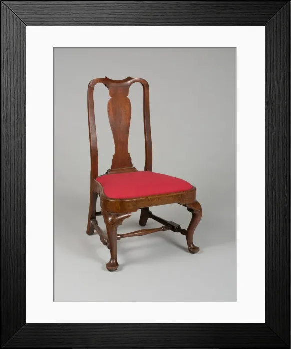 Framed Print : Childs Side Chair, 1730 / 60. Creator: Unknown Framed Print : Childs Side Chair, 1730 / 60. Creator: Unknown