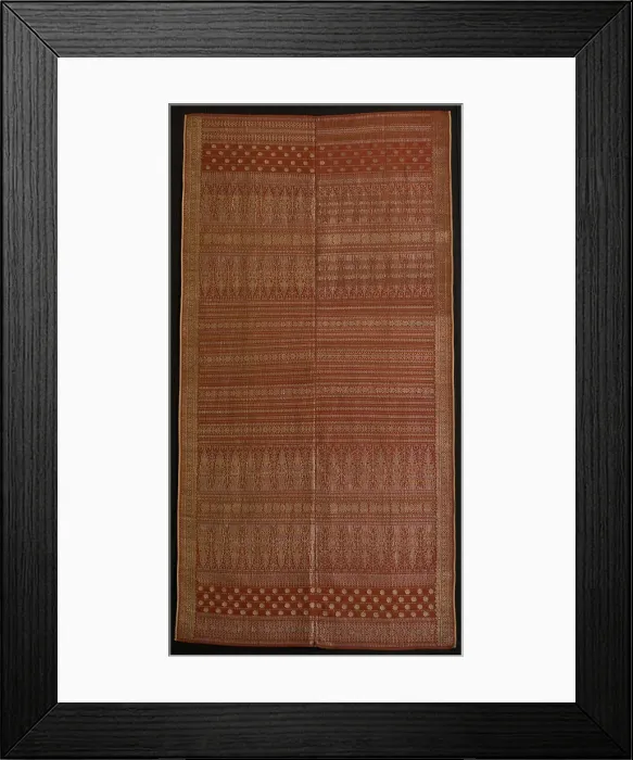 Framed Print : Ceremonial Shoulder Cloth (Kain songket lepus), Indonesia. Creator: Unknown Framed Print : Ceremonial Shoulder Cloth (Kain songket lepus), Indonesia. Creator: Unknown