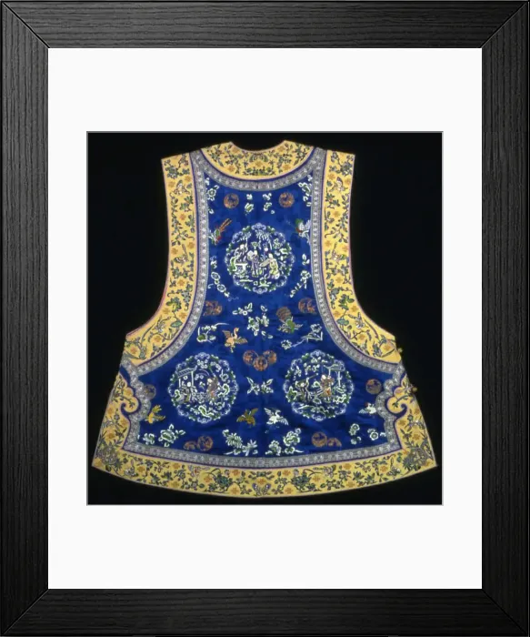 Framed Print : Womans Majia (Semiformal or Informal Domestic Vest), China, Qing dynasty (1644-1911) Framed Print : Womans Majia (Semiformal or Informal Domestic Vest), China, Qing dynasty (1644-1911)