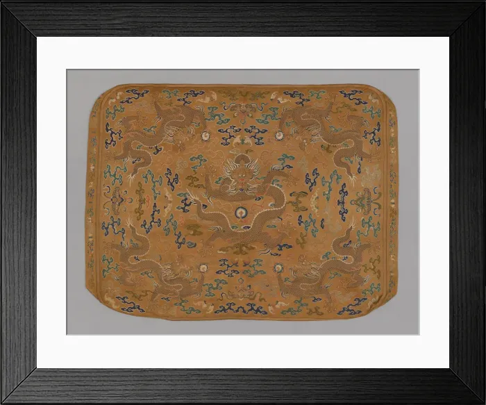 Framed Print : Cushion Cover, China, Qing dynasty (1644-1911), 1720 / 50. Creator: Unknown Framed Print : Cushion Cover, China, Qing dynasty (1644-1911), 1720 / 50. Creator: Unknown