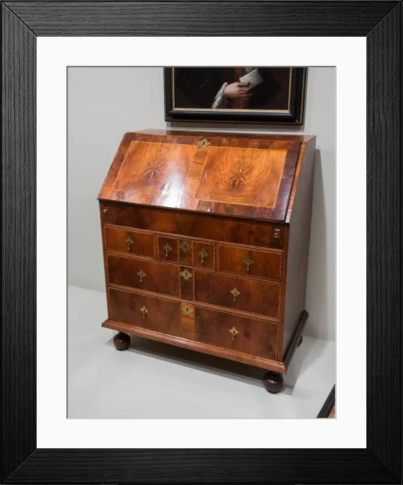Framed Print : Desk, 1700 / 35. Creator: Unknown Framed Print : Desk, 1700 / 35. Creator: Unknown