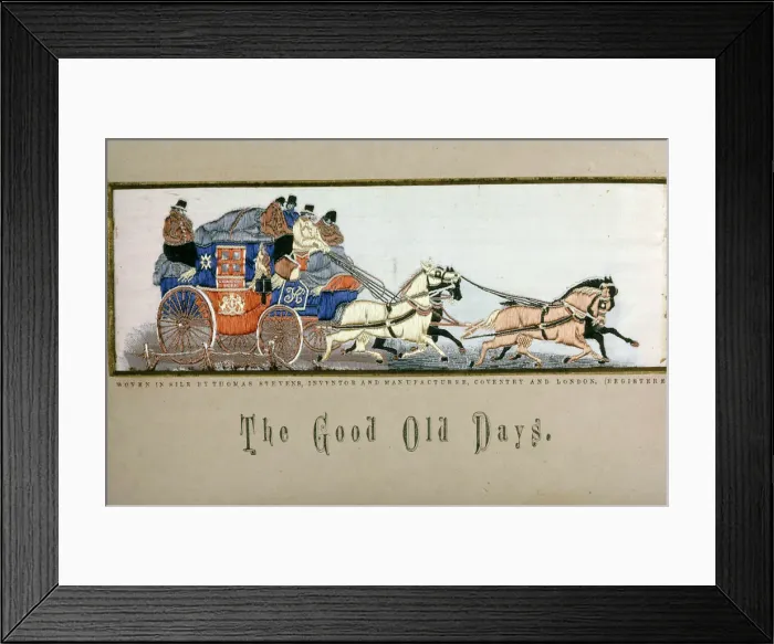 Framed Print : The Good Old Days (also known as The London and York Royal Mail Coach') Framed Print : The Good Old Days (also known as The London and York Royal Mail Coach')