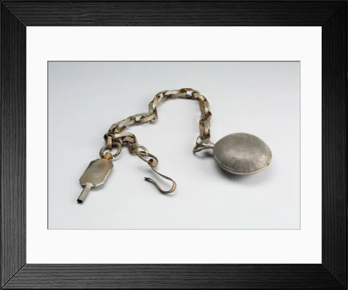 Framed Print : Pocket Watch (Anniversary Tin), 1850 / 1900. Creator: Unknown Framed Print : Pocket Watch (Anniversary Tin), 1850 / 1900. Creator: Unknown