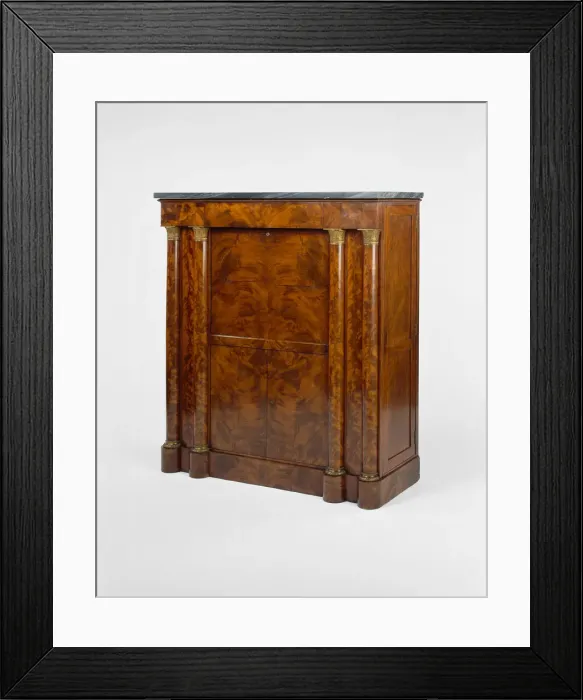 Framed Print : Secretaire aabattant, 1820 / 25. Creator: Unknown Framed Print : Secretaire aabattant, 1820 / 25. Creator: Unknown