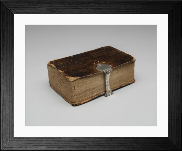 Framed Print : Book with clasp, 1816. Creator: Unknown Framed Print : Book with clasp, 1816. Creator: Unknown