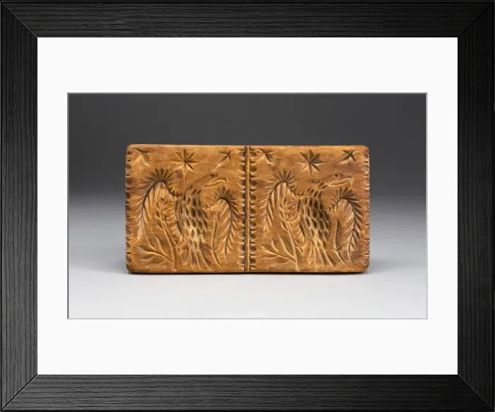 Framed Print : Cookie Mold, 1790 / 1875. Creator: Unknown Framed Print : Cookie Mold, 1790 / 1875. Creator: Unknown