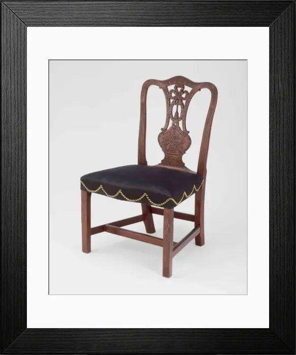 Framed Print : Side Chair, c. 1780  /  90. Creator: Unknown