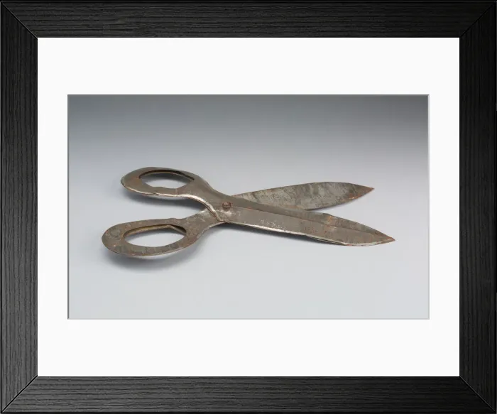 Framed Print : Scissors (Anniversary Tin), 1850 / 1900. Creator: Unknown Framed Print : Scissors (Anniversary Tin), 1850 / 1900. Creator: Unknown