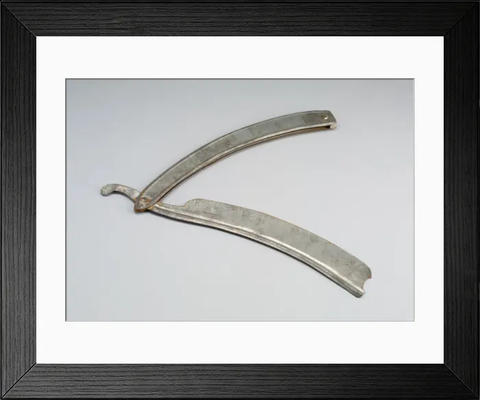 Framed Print : Razor (Anniversary Tin), 1850 / 1900. Creator: Unknown Framed Print : Razor (Anniversary Tin), 1850 / 1900. Creator: Unknown