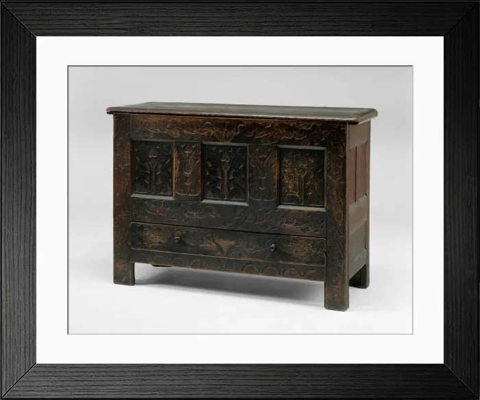 Framed Print : Chest, c. 1710. Creator: Unknown Framed Print : Chest, c. 1710. Creator: Unknown